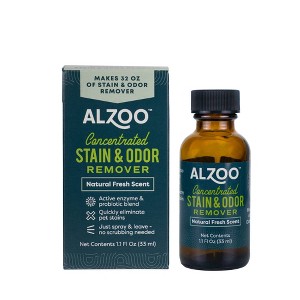 ALZOO Vanilla Scented Concentrated Liquid Pet Stain & Odor Remover Refill - 1.1 fl oz - 1 of 4