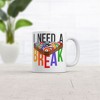 Crazy Dog T-Shirts I Need A Break Mug Funny Sarcastic Pool Table Graphic Coffee Cup-11oz - image 2 of 4