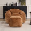 PAGED Modern Bean Bag Chair Comfy Sofa Chair with Foam Filling, Chenille Fabric Reading Chair for Adults, Teens, Kids - 2 of 4