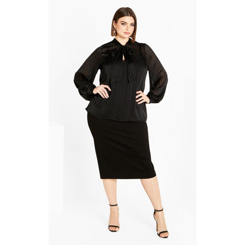 Women's Plus Size Angelica Shirt - black | CITY CHIC, 3 of 7