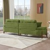 Mocamel 103 inch comfortable deep seated sofa with pillow, suitable for bedroom, living room, apartment, office, dormitory decoration - 4 of 4