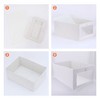 Unique Bargains Linen Fabric Collapsible Storage Cube Basket for Organizing Clothes Books 1 Pc - 3 of 4