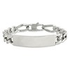 Black Bow Jewelry Men's 11mm Polished Stainless Steel Figaro Link I.D. Bracelet, 9 Inch - 3 of 4