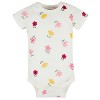 Onesies Brand Baby Girls' Short Sleeve Onesies® Bodysuits - Floral Fox - 0-3 Months - 8-Pack - 3 of 4