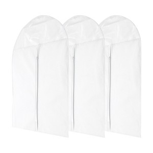 Unique Bargains Dustproof Thickened Garment Bag 3 Pcs - 1 of 4