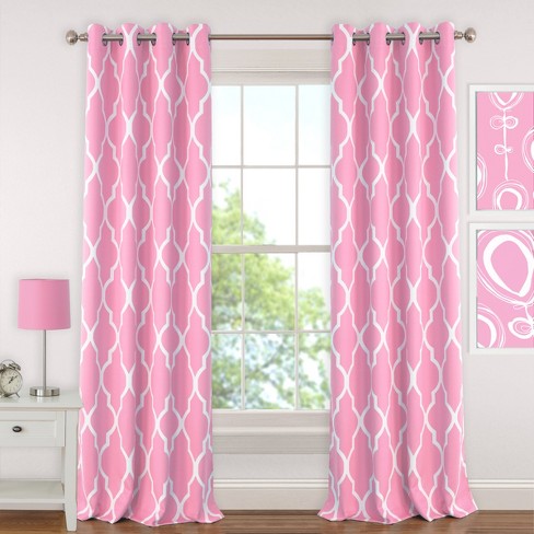 Emery Kids Blackout Window Curtain Panel 52 X 95 Light Pink
