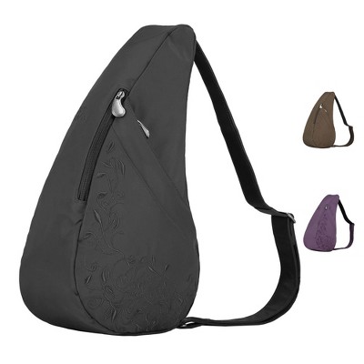 AmeriBag 17" Microfiber Love my Life Crossbody Sling Healthy Back Bag