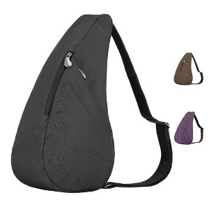 AmeriBag 17" Microfiber Love my Life Crossbody Sling Healthy Back Bag - 1 of 4