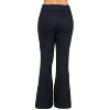 24seven Comfort Apparel Black Bell Bottom Foldover Waist Sweatpants - 2 of 3
