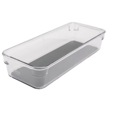 Lexi Home 9" x 4" Acrylic Kitchen Organizer with Rubber Lining