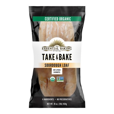 The Essential Baking Company Take & Bake Organic Sourdough Bread - 16oz