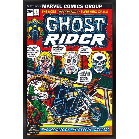 Trends International Marvel Comics Ghost Rider - Ghost Rider #6 Framed ...