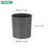 Unique Bargains Plastic Lightweight Modern Design Plant Pot Round 2 Pcs - 3 of 4
