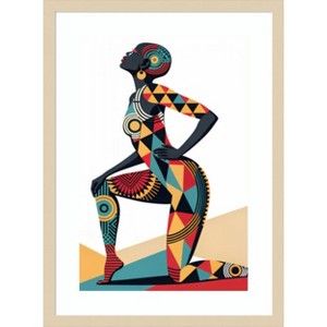 Amanti Art Abstract Echoes by Miguel Bruzual Wood Framed Wall Art Print - 1 of 4
