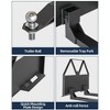 2600 lbs heavy-duty pallet forks with trailer hitch ball; Q235 steel for tractors and loaders, ideal for farms, warehouses, and construction sites. - 4 of 4