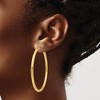 Black Bow Jewelry 3mm x 55mm 14k Yellow Gold Polished Endless Tube Hoop Earrings - 3 of 4