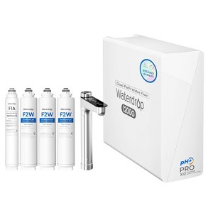 Waterdrop X12-PRO 1200 GPD Reverse Osmosis System, Alkaline Mineral pH+, NSF/ANSI 58&372 Certified Tankless 11-Stage Smart Faucet 2-Years - 1 of 4