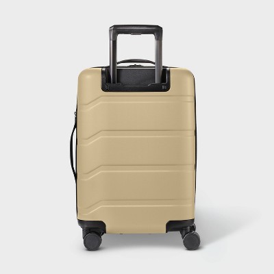 Hardside Carry On Spinner Suitcase Beige Open Story™️ Target