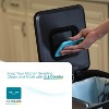 Home Zone Living 16 Gallon Stainless Steel Kitchen Trash and Recycling Can with CleanAura Odor Control and Soft Close Lids, Black - 4 of 4