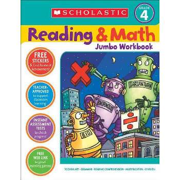 Reading & Math Jumbo Workbook: Grade 4 - by  Terry Cooper & Virginia Dooley (Paperback)