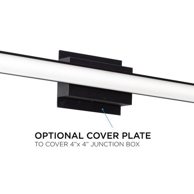 Tonya 18" Black Acrylic LED Vanity Light