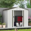 Outsunny Metal Storage Shed Organizer, Garden Tool House with Vents and Sliding Doors for Backyard, Patio, Garage, Lawn - 3 of 4