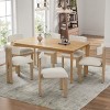 Set Of 2 Modern Armless Dining Chairs,Fabric Upholstered Dining Chair,Dining Chair With U Shaped Seats And Metal Legs-Cuddlewood - 3 of 4