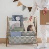 3 Sprouts Recycled Fabric Kids Bookcase, Toddler Bookshelf - Checkerboard Green - 4 of 4