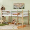 NicBex Non-Toxic Rubberwood Twin Low Loft Bed for Kids&Teens,Space-Saving Loft Bed Platform with Safety Guardrails & Ladder,Noise Reduced,250lbs Max - 2 of 4
