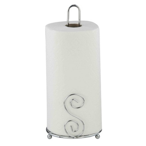 Home Basics Wire Collection Paper Towel Holder, Chrome : Target