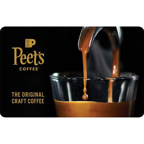 $0 PEET'S COFFEE Christmas 2016 Gift Card 