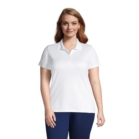 White polo 2025 shirt womens target