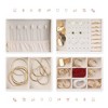 Unique Bargains 3 Layer Women PU Leather Jewelry Organizer Case with Drawer - 4 of 4