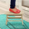 Sorbus Bamboo Step Stool for the Kitchen, Bathroom, etc - 2 of 4