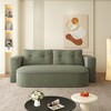 78.7" Plush Corduroy 2-in-1 Foldable Sofa with Convertible Blanket, 2 Soft Pillows, and Deep Seat Sofa Bed - 2 of 4