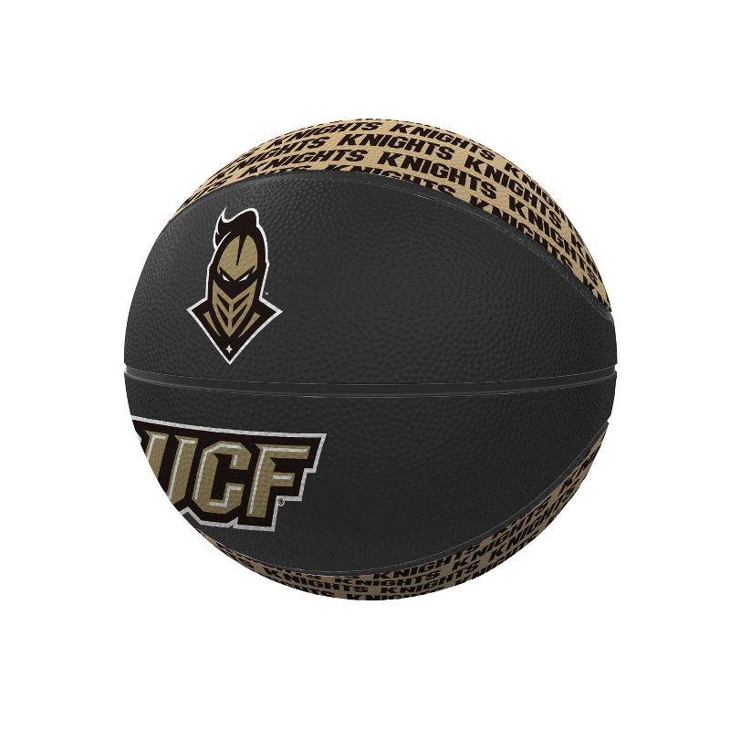 NCAA UCF Kinghts Repeating Logo Mini-Size Rubber Basketball, 1 of 2