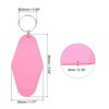 Unique Bargains Blank Vintage Motel Keychain for DIY Ornament Backpack Label 16 Pcs - 2 of 4