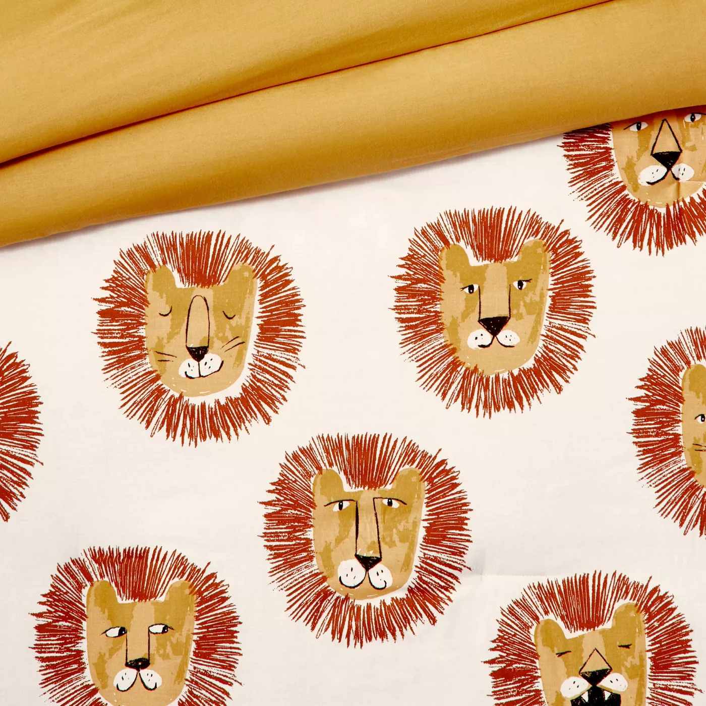 Lions Cotton Comforter Set Yellow - Pillowfort™ - image 4 of 7
