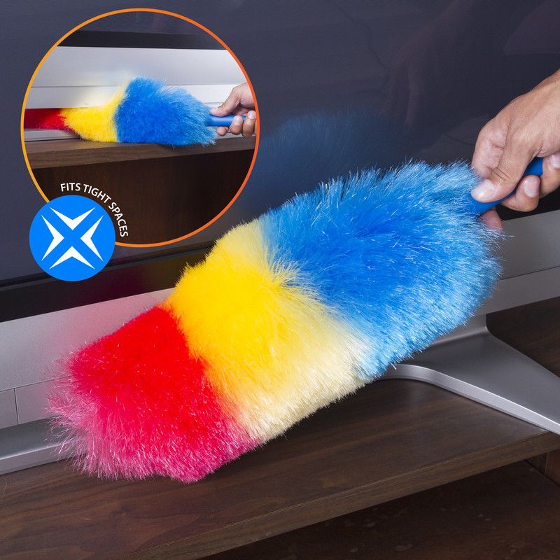 Kitchen + Home Rainbow Static Duster - 23" Electrostatic Feather Duster, 4 of 7