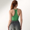 Anna-Kaci Active Women's Deep V-Neck Ribbed Knit Tank Top with Slim Fit and Adjustable Strap Detail - 4 of 4
