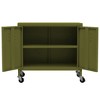CLIHOME Heavy Duty Storage Cabinet, Freestanding File Cabinet with Wheels for Home Office, Industrial Style - 4 of 4