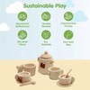 Non - Toxic Wooden Tea Set - Play Kitchen Pretend Play Toy,WOODEN TEA SET is for safe play - 2 of 4
