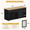 Famapy Dog Crate with Multi - Storage: Stylish Pet Home & Organizer for Living Spaces - 3 of 4