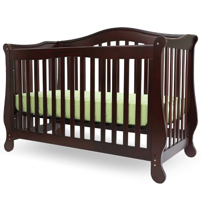 L.A. Baby The Brentwood 4 in 1 Convertible Full Sized Wood Crib - Cherry