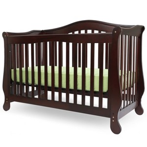 L.A. Baby The Brentwood 4 in 1 Convertible Full Sized Wood Crib - Cherry - 1 of 4