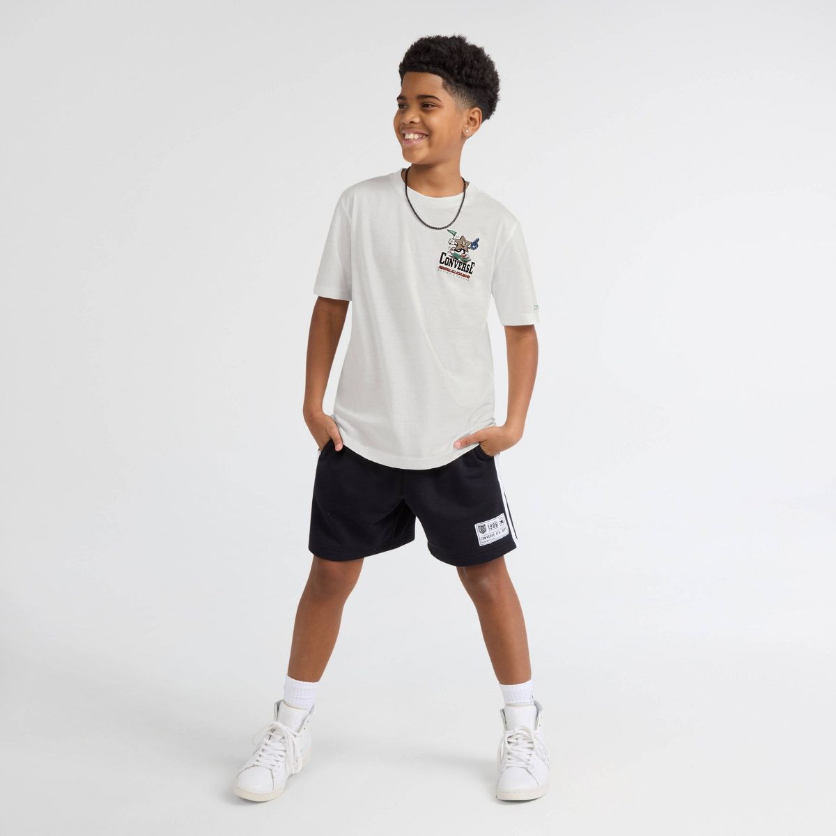 Converse® Boys' Star Skateboard Graphic T-Shirt - White - thumbnail 3