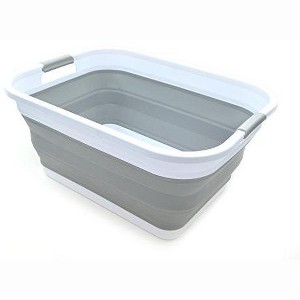 SAMMART 41L (10.8 gallon) Collapsible Plastic Laundry Basket - 1 of 4