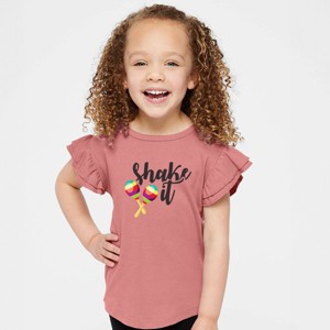 The Juniper Shop Shake It Maracas Flutter Sleeve Tee - 1 of 4