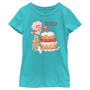 Girl's Strawberry Shortcake Sweet Cake T-Shirt - 1 of 4