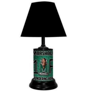 NCAA 18-inch Desk/Table Lamp with Shade, #1 Fan with Team Logo, Marshall Thundering Herd